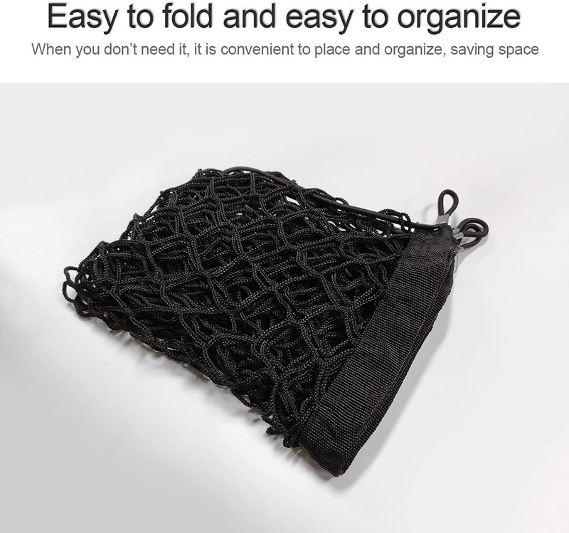 Hanemia Car Rear Cargo Net, Adjustable Elastic Storage Organizer Net, Trunk Cargo Storage Net, Universal Fit for Car, Vehicle, SUV (35.4"x15.8") - Image 4